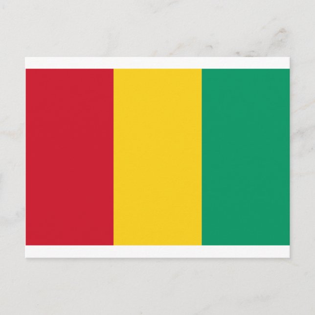 Guinea Flagga Vykort (Framsida)