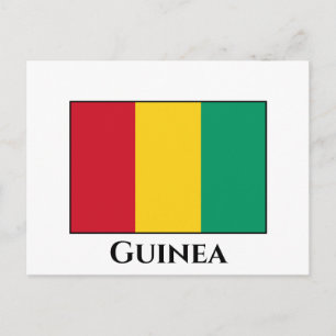 Guinea Flagga Vykort