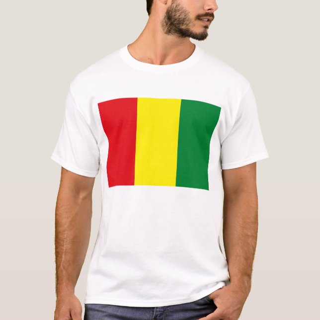 Guinea flaggaT-tröja T-shirt (Framsida)