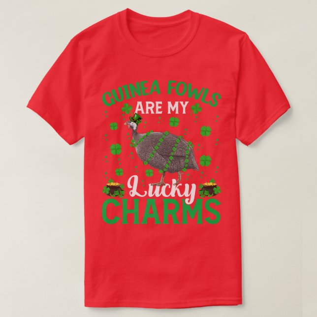 Guinea Fowl är min Lucky Charms Guinea Fowl St Pat T Shirt (Design framsida)