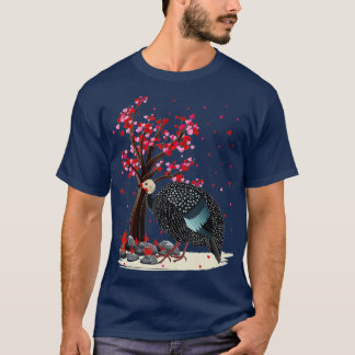 Guinea Fowl Bird Älskare Heart Träd Guinea Fowl Va T Shirt