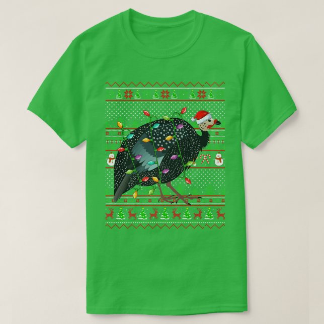 Guinea Fowl Bird Älskare Matching Ugly Guinea Fowl T Shirt (Design framsida)