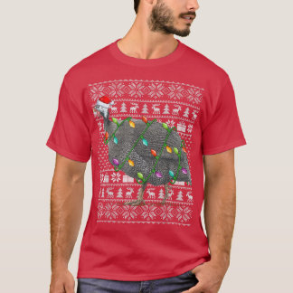 Guinea Fowl Bird Älskare Santa Hat Ugly Guinea Fow T Shirt