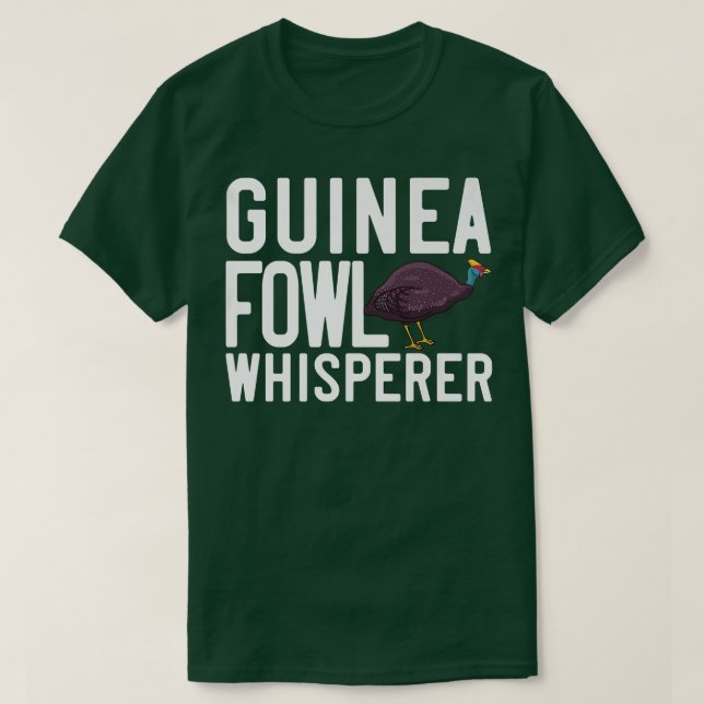 Guinea Fowl Chicken Hen Farmer T Shirt (Design framsida)