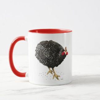 Guinea Fowl Hen Chicken Mugg av Albuquerque Artist