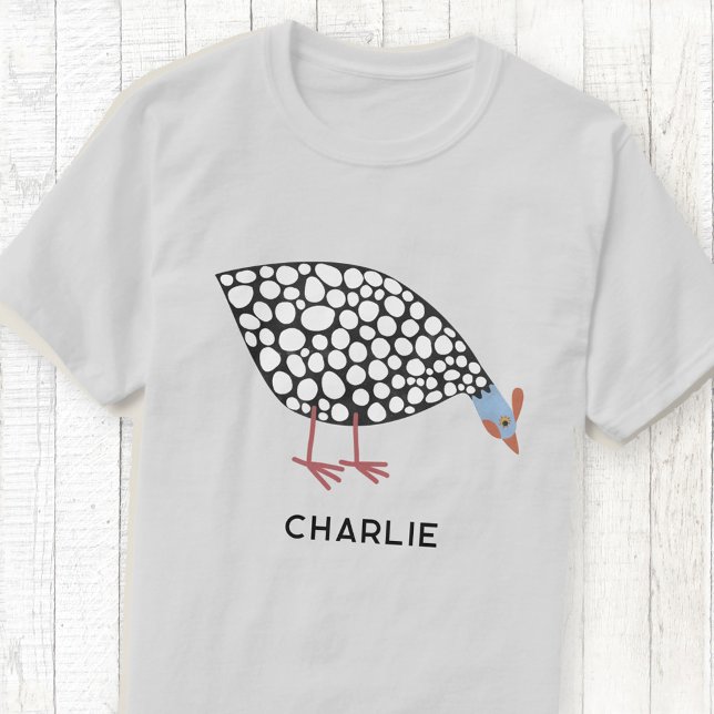 Guinea Fowl Personlig T Shirt (Fun Guinea Fowl personalized t-shirt)