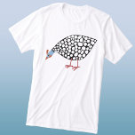 Guinea Fowl T Shirt<br><div class="desc">En söt guineansk Hen som har en innehållsmässig peck. Originalkonst av Nic Squirrell.</div>