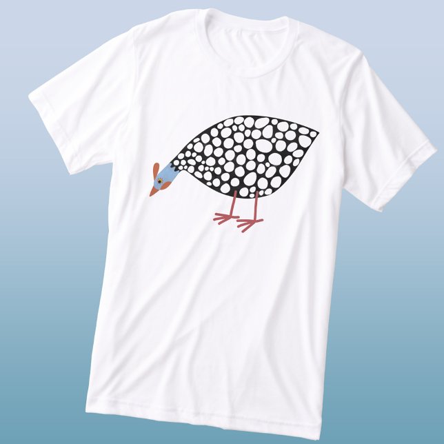 Guinea Fowl T Shirt (Fun Guineafowl bird triblend t-shirt)