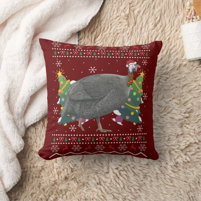 Guinea Fowl Xmas Gift Ugly Guinea Fowl Bird Christ Kudde (Filt)