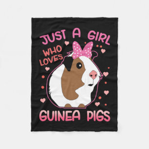 Guinea Gris är bara en flicka som Kärlek Guinea Gr Fleecefilt