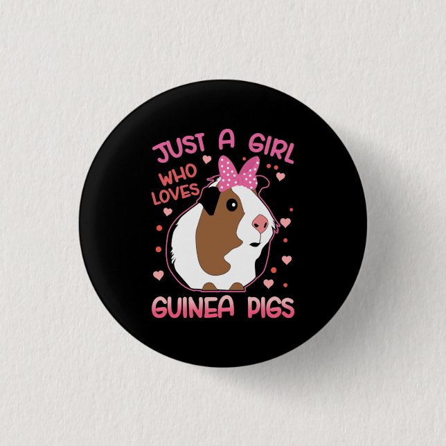 Guinea Gris är bara en flicka som Kärlek Guinea Gr Knapp (Framsida)