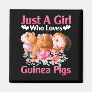 Guinea Gris är bara en flicka som Kärlek Guinea Gr Magnet