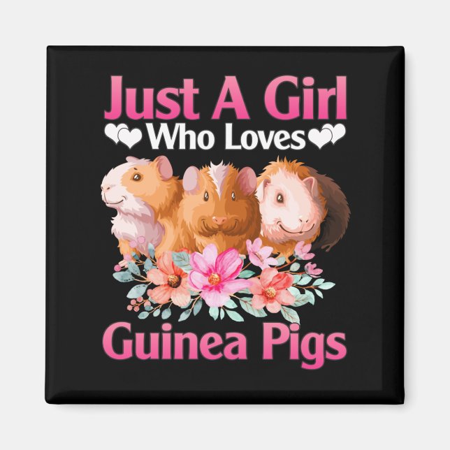 Guinea Gris är bara en flicka som Kärlek Guinea Gr Magnet (Framsidan)