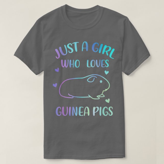 Guinea Gris är bara en flicka som Kärlek Guinea Gr T Shirt (Design framsida)