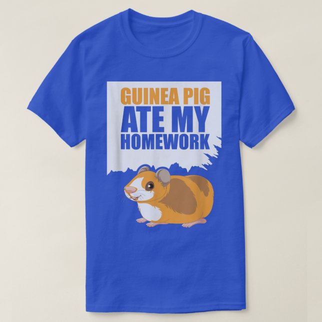 Guinea Gris Ate Min hemläxa Guinea Älskare T-Shirt (Design framsida)