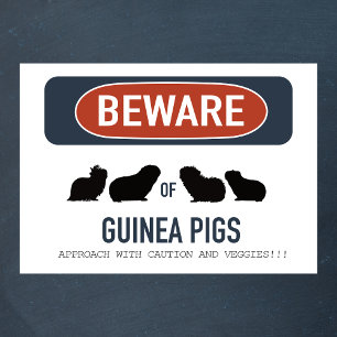 Guinea Gris Beware Poster