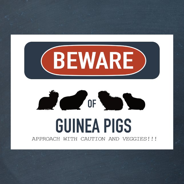 Guinea Gris Beware Poster (Skapare uppladdad)