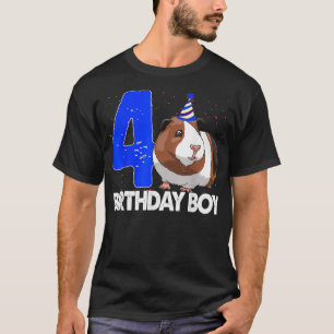 Guinea Gris Birthday Boy 4 s Women Funny Cavy Pet T Shirt