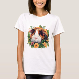 Guinea Gris bland Blommor Kvinnor T Shirt