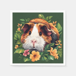 Guinea Gris bland Blommor Pappersservett