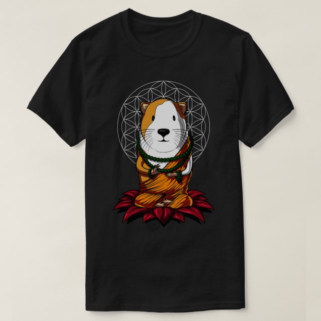 Guinea Gris Buddha T Shirt (Design framsida)