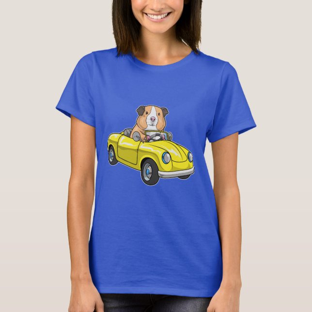 Guinea gris Car T Shirt (Framsida)