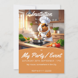 Guinea Gris Chef Inbjudningar