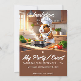 Guinea Gris Chef Inbjudningar