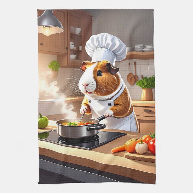 Guinea Gris Chef Kökshandduk (Vertikal)