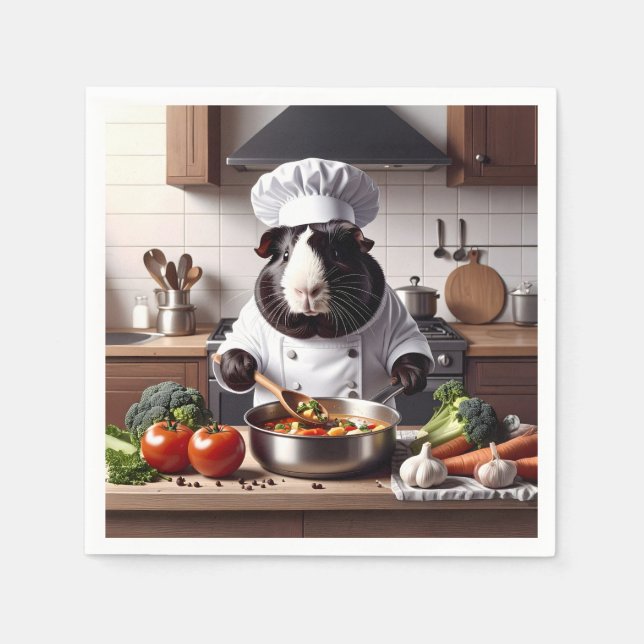 Guinea Gris Chef Pappersservett (Framsidan)