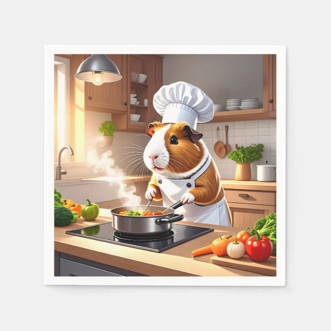 Guinea Gris Chef Pappersservett (Framsidan)