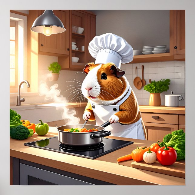 Guinea Gris Chef Poster (Framsidan)