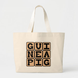 Guinea Gris, Cute Pet eller Test Subjekt Jumbo Tygkasse