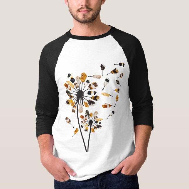 Guinea Gris Dandelion T Shirt (Framsida)