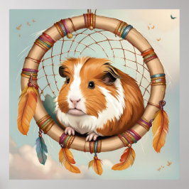Guinea Gris Dreamcatcher Poster