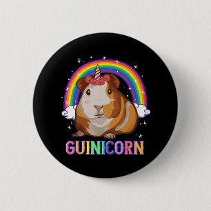 Guinea Gris för Girls Guinea Gris Unicorn Knapp