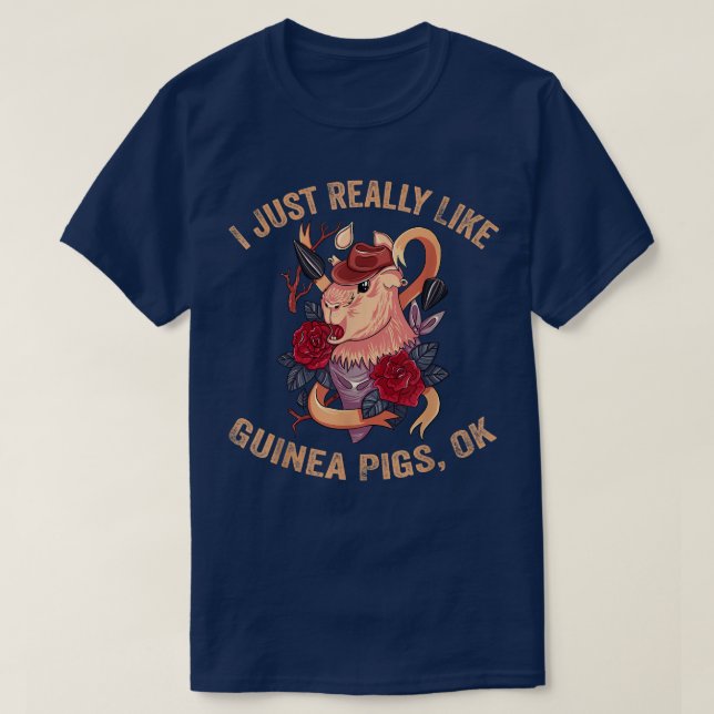 Guinea Gris för Guinea Gris Älskare T Shirt (Design framsida)