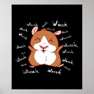 Guinea Gris Funny Guinea Gris Gifts Wheek Poster