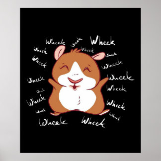 Guinea Gris | Funny Guinea Gris Gifts Wheek Poster