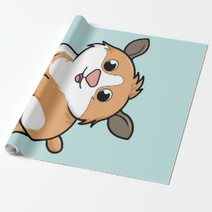 Guinea Gris Funny Tecknad Guinea Gris Gift Älska Presentpapper