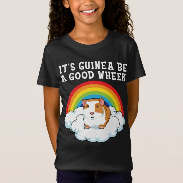 Guinea Gris Gift Women Wheek Guinea Gris T Shirt (Framsida)