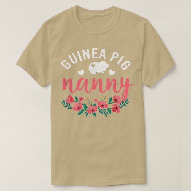Guinea Gris Grandma Pet Gifts Womens Nanny Älskare T Shirt (Design framsida)
