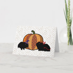 Guinea Gris Halloween Kort
