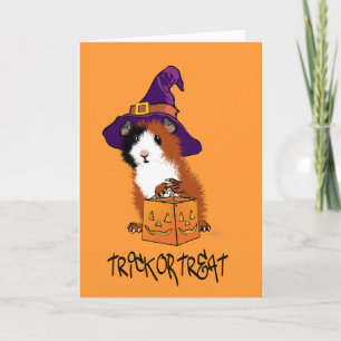 Guinea Gris Halloween Kort