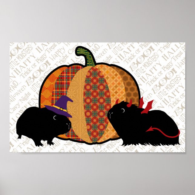 Guinea Gris Halloween Poster (Framsidan)