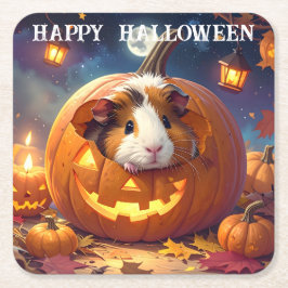 Guinea Gris Halloween Underlägg Papper Kvadrat