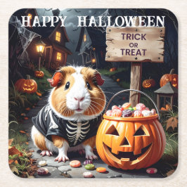 Guinea Gris Halloween Underlägg Papper Kvadrat