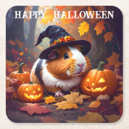 Guinea Gris Halloween Underlägg Papper Kvadrat
