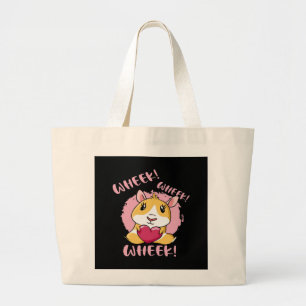 Guinea Gris Heart Wheek Cute Baby Djurälskare Jumbo Tygkasse