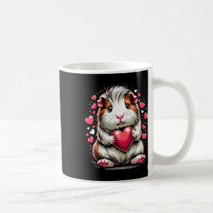 Guinea Gris Holding Heart Valentine Day Cute Vale Kaffemugg